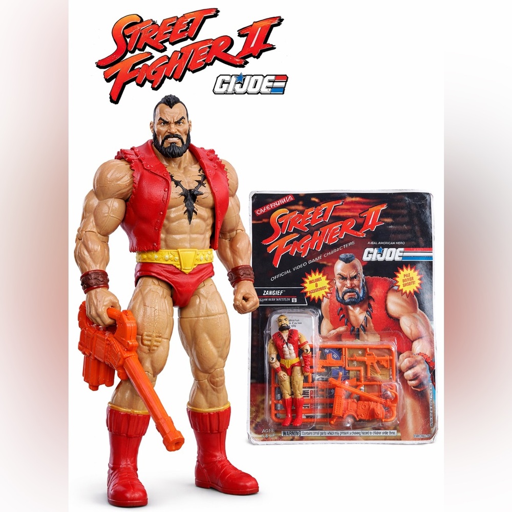 Street Fighter II G.I. Joe Zangief Action Figure